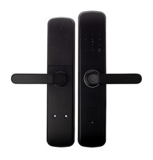 Ручки на планке электронные Apecs Smart HPE-8001-BLM (TTLock, WiFi, FP)