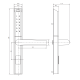 Замок электронный Apecs Smart SL-7300-35.85/8201-BLM (TTLock, BLE, FP)