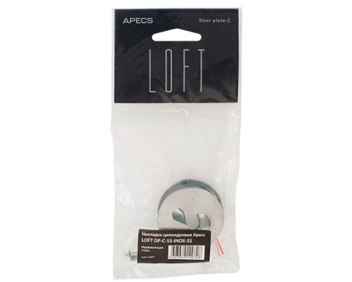 Накладки цилиндровые Apecs LOFT DP-C-55-INOX-SS Накладки цилиндровые Apecs LOFT DP-C-55-INOX-SS