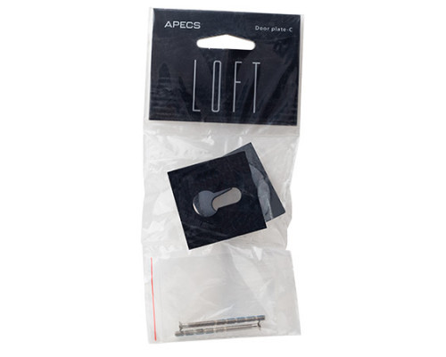Накладки цилиндровые Apecs LOFT DP-C-77-INOX-BLM Накладки цилиндровые Apecs LOFT DP-C-77-INOX-BLM
