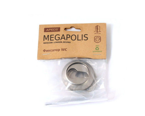 Накладки цилиндровые Apecs Megapolis DP-C-0802-NIS Накладки цилиндровые Apecs Megapolis DP-C-0802-NIS
