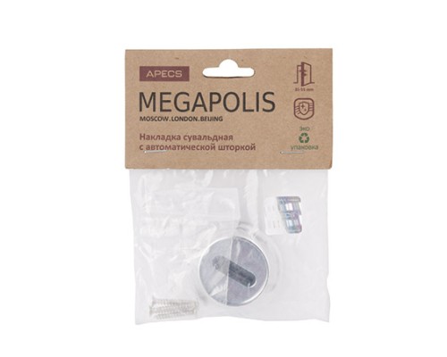Накладка сувальдная Apecs Megapolis DP-S-08-Auto-CR Накладка сувальдная Apecs Megapolis DP-S-08-Auto-CR