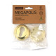 Накладки цилиндровые Apecs Megapolis DP-C-0802-GM