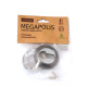 Накладки цилиндровые Apecs Megapolis DP-C-0802-GRF