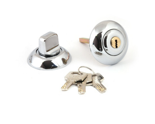 Фиксатор с замком Apecs Megapolis WC-K-0803-CR Фиксатор с замком Apecs Megapolis WC-K-0803-CR