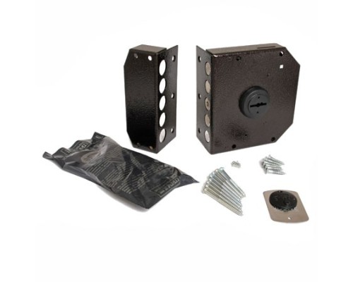 Замок накл. Гранит 1.06.51 КМА никель, сувальдный- стержни 5шт. диаметр 18мм, медный антик