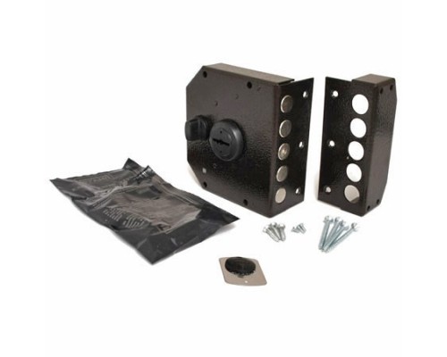 Замок накл. Гранит 1.06.61 КМА никель, сувальдный стержни 4 шт. диаметр 18мм задвижка с защитной