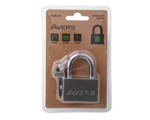 Замок навесной Avers PDS-30-50-Blister Замок навесной Avers PDS-30-50-Blister