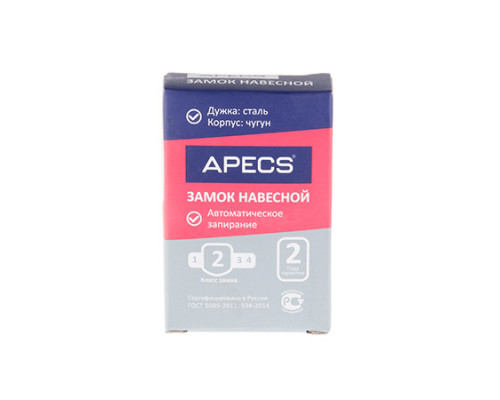 Замок навесной Apecs PD-03-50 Замок навесной Apecs PD-03-50