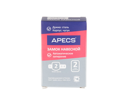 Замок навесной Apecs PD-03-60 Замок навесной Apecs PD-03-60