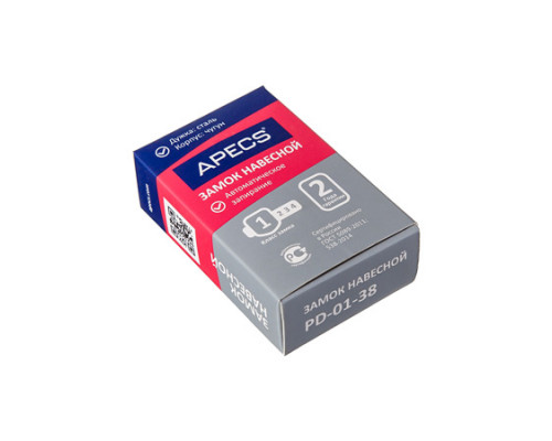 Замок навесной Apecs PD-01-38 Замок навесной Apecs PD-01-38