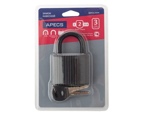 Замок навесной Apecs PD-06-63-Blister Замок навесной Apecs PD-06-63-Blister