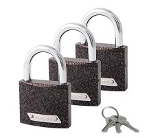 Замки навесные Avers PD-01-50-Blister (3Locks+3Keys)