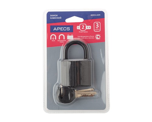 Замок навесной Apecs PD-06-50-Blister Замок навесной Apecs PD-06-50-Blister