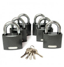 Замки навесные Apecs PD-01-63 (6Locks+5Keys)
