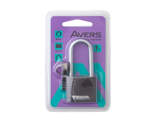 Замок навесной Avers PD-01-38-L-Blister