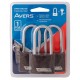 Замки навесные Avers PD-01-50-L-Blister (3Locks+3Keys)