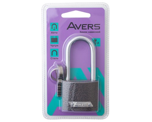 Замок навесной Avers PD-01-50-L-Blister