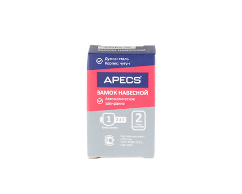 Замок навесной Apecs PD-03-40 Замок навесной Apecs PD-03-40