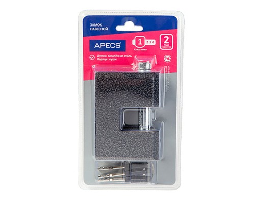 Замок навесной Apecs PD-16-90-Blister Замок навесной Apecs PD-16-90-Blister