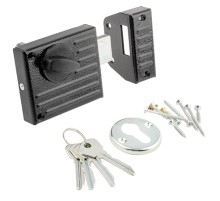 Замок накладной Зенит-ЗН-1-2.1 (черный)