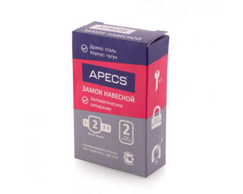 Замок навесной Apecs PD-03-30 Замок навесной Apecs PD-03-30