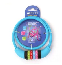 Замок велосипедный Apecs PD-85-65CM-CODE-BLUE