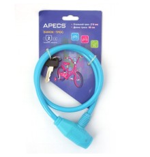Замок велосипедный Apecs PD-81-65CM-BLUE
