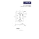 Петля врезная Apecs 102*76-B2-INOX-BLM (R10) (B2B)