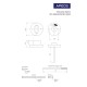 Фиксатор Apecs WC-0206-INOX/201-BLM