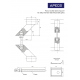 Ручки-скобы Apecs Square HC-0902-40*20/1000-INOX/304-BLM (Q45)
