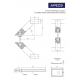 Ручки-скобы Apecs Square HC-0902-40*20/1000-INOX/304-SS (DTJ-Q45)