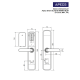 Замок электронный Apecs Smart SL-52-60.85/8001-BLM (TTLock, WiFi, FP)