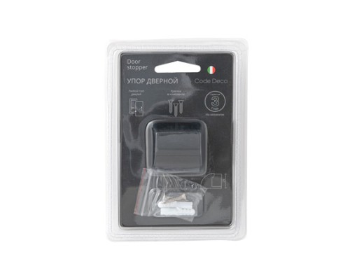 Упор дверной Code Deco DS-0020-BLM