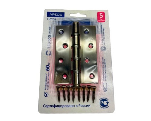Петля Apecs 100*70-B4-Steel-AB (скин упаковка) Петля Apecs 100*70-B4-Steel-AB (скин упаковка)