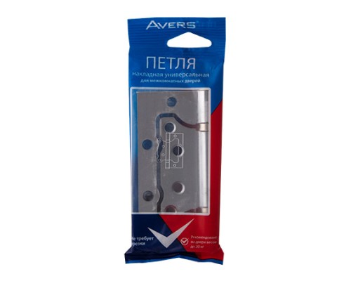 Петля накладная Avers 100*75*2,5-B2-CR Петля накладная Avers 100*75*2,5-B2-CR