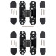 Петля врезная скрытой установки Apecs 110*30-3D-Z-BLM (R15) (B2B)