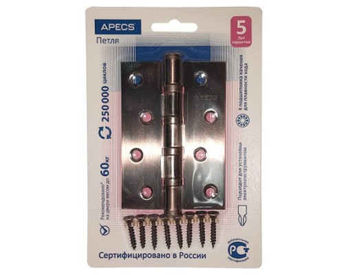 Петля Apecs 100*70-B4-Steel-AC (скин упаковка) Петля Apecs 100*70-B4-Steel-AC (скин упаковка)