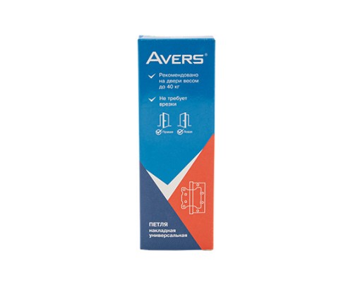 Петля накладная Avers 125*75*2,5-B2-AB Петля накладная Avers 125*75*2,5-B2-AB