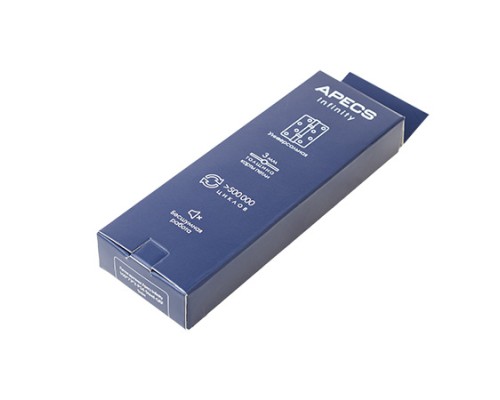 Петля накладная Apecs Infinity 100*79*2.5-PS2-Steel-GMS