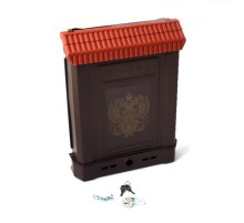 Ящик почтовый ПРЕМИУМ с металлическим замком (коричневый, с орлом)