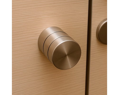 Ручки-кнопки дверные Avers HK-5002-INOX/201