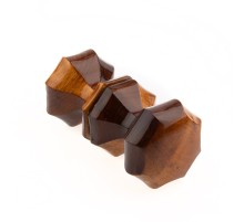 Ручка-кнопка ЙО-КРАСН.ДЕРЕВО (фигур.)