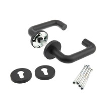 Ручки дверные Avers H-0203-BL-RE (DP-C-02) (B2B)