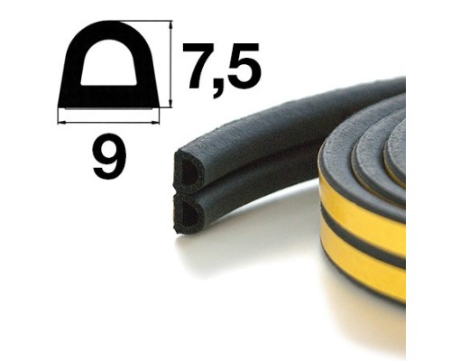 Уплотнитель самоклеящийся Apecs D-9*7,5-BL (300м) Уплотнитель самоклеящийся Apecs D-9*7,5-BL (300м)