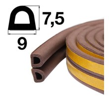 Уплотнитель самоклеящийся Apecs D-9*7,5-BR (100м)