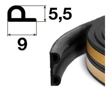 Уплотнитель самоклеящийся Apecs P-9*5,5-BL (100м)