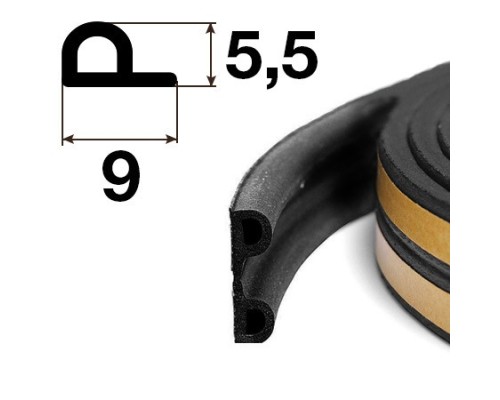 Уплотнитель самоклеящийся Apecs P-9*5,5-BL (100м) Уплотнитель самоклеящийся Apecs P-9*5,5-BL (100м)