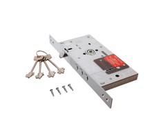Замок врезной сувальдный KALE KILIT 252RL-85BS60-CP-4KEY-(w/o SP, w/o Ros)-PB (40ММ) 252RL000021