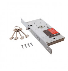 Замок врезной сувальдный KALE KILIT 252RL-85BS60-CP-4KEY-(w/o SP, w/o Ros)-PB (40ММ) 252RL000021